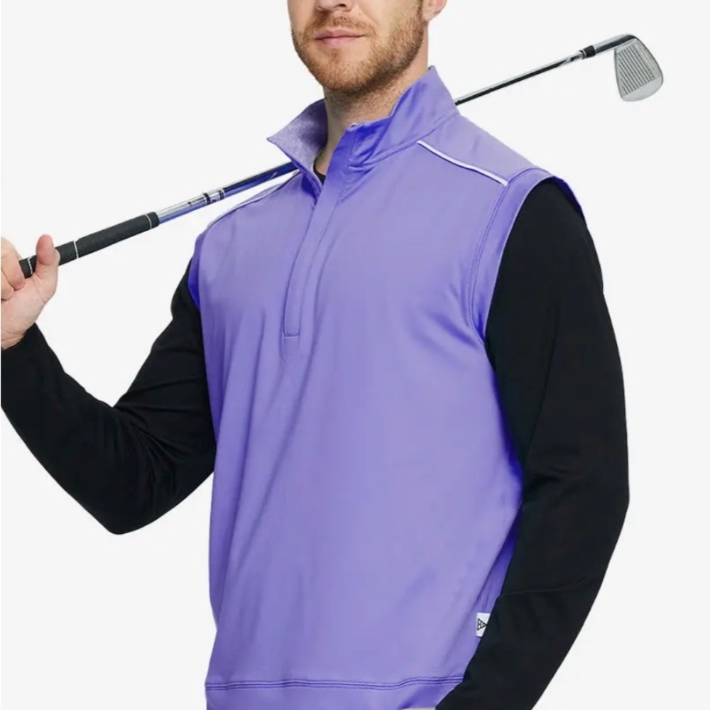 Men's Purple Golf Vest